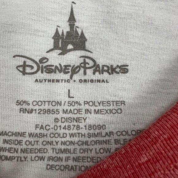 Disney Parks Women's 3/4 Sleeve Mickey Mouse USA Top Size Large - Picture 8 of 8
